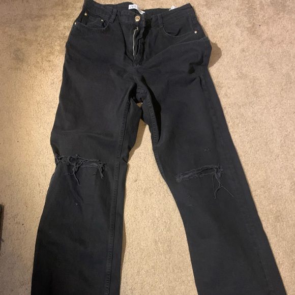Zara Jeans Zara Full Length Ripped Jeans Poshmark